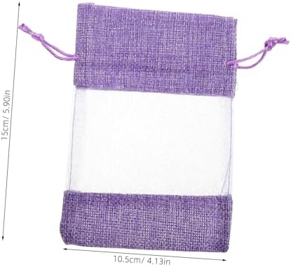 Cabilock 10pcs Lavender Sachet Bags with Drawstring Closure and Fine Mesh Design