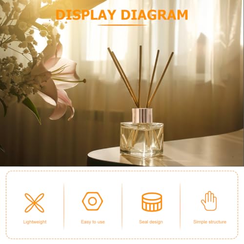 10pcs Diy Reed Diffuser Replacement Caps Glass Leak Proof Lids