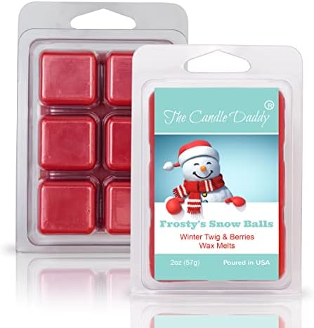 The Candle Daddy Frostys Snow Balls Wax Melt - Winter Twig Berries Scented