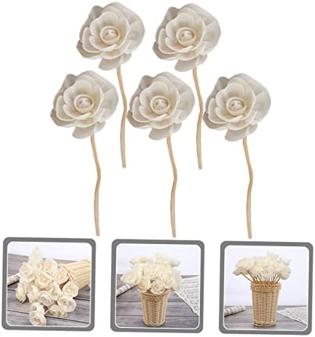 Healifty 5PCS Wicker Diffuser Sticks for Home Fragrance