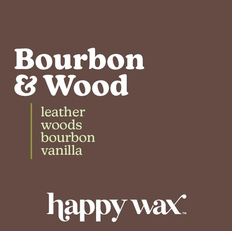Happy Wax Bourbon Wood Scented Bear Wax Melts