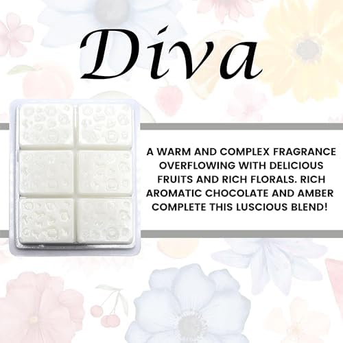Tyler Candle Melts Diva Scent Set of 8 for Wax Warmers