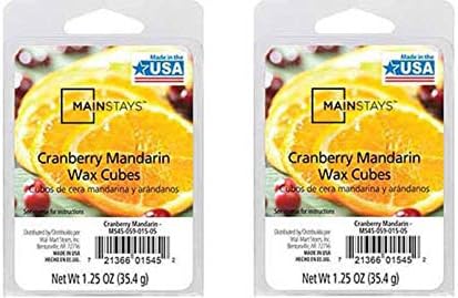 2 Pack Cranberry Mandarin Scented Wax Cubes 1