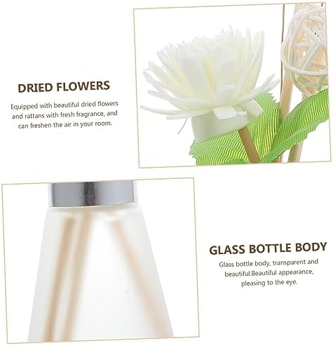 3pcs Dried Flower Glass Diffuser for Home Office Decor