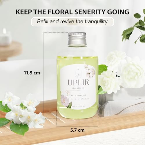 White Tea Jasmine Essential Oil Refill 67 OZ with 5 Sticks