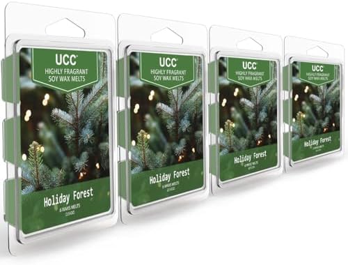 UCC Christmas Wax Melts - 4 Pack Natural Soy Scented Cubes