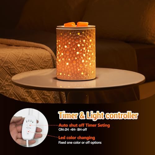 Planet Ceramic Electric Wax Melter with Timer and LED Light