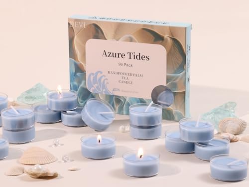 Ocean Breeze Scented Tea Lights 96 Pack for Home Fragrance
