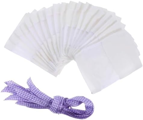 LOGOFUN 40pcs Lavender Sachet Bags with Window Design