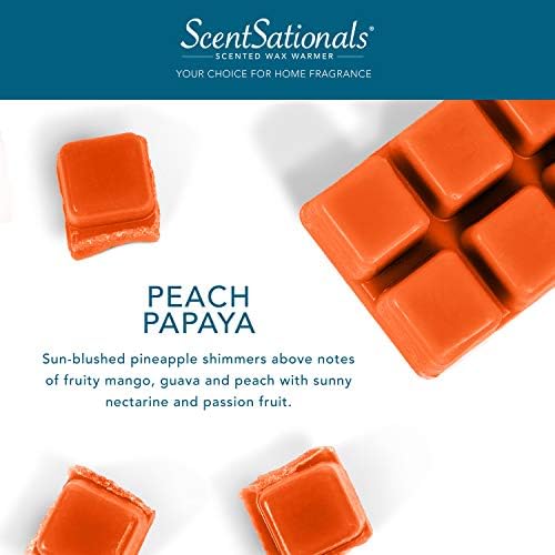 Scentsationals Peach Papaya Scented Wax Cubes 25 OZ