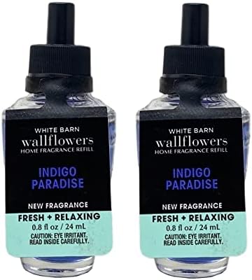 Bath Body Works Indigo Paradise Wallflowers Home Fragrance Refills Pack of 2