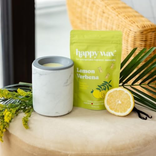 Happy Wax Marble Mini Mod Warmer for Scented Wax