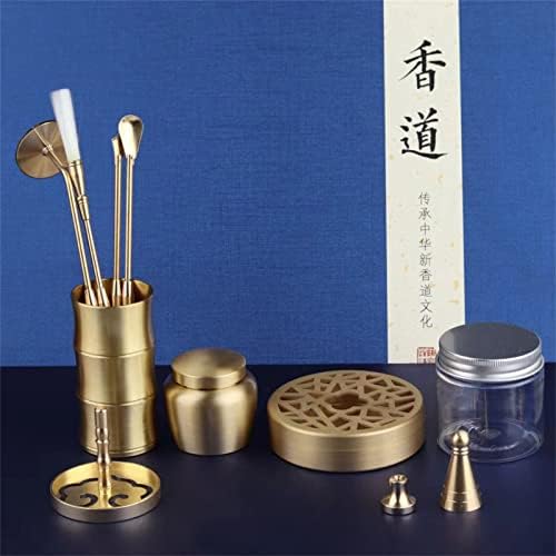 11 Pcs Brass Incense Making Kit with Mold Spoon Press Shovel Brush Bottle