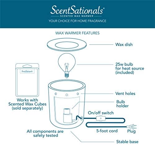 Scentsationals Wax Melt Warmer - Cosmic Red Mosaic Design