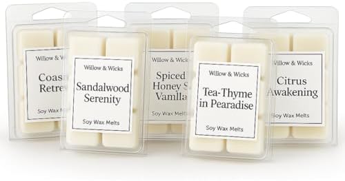 Willow Wicks Relax Restore Wax Melts 5-Pack Clamshell Set