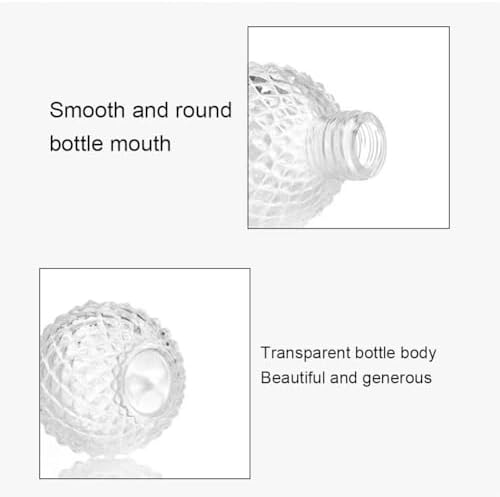200ml Clear Glass Diffuser Bottle with Gold Cap
