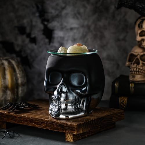Halloween Skull Wax Melter with LED Light