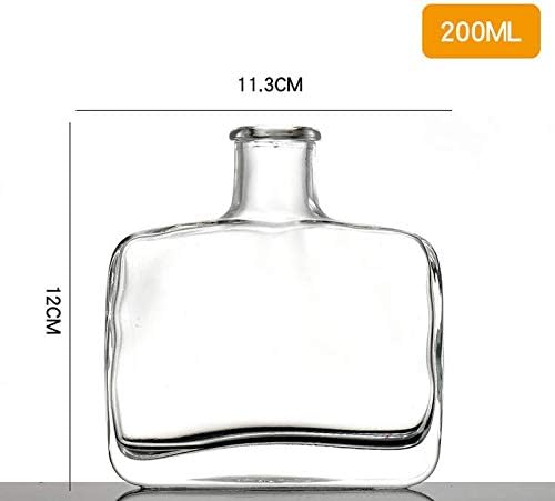 1Pcs 200ml Clear Glass Diffuser Bottle for Aromatherapy