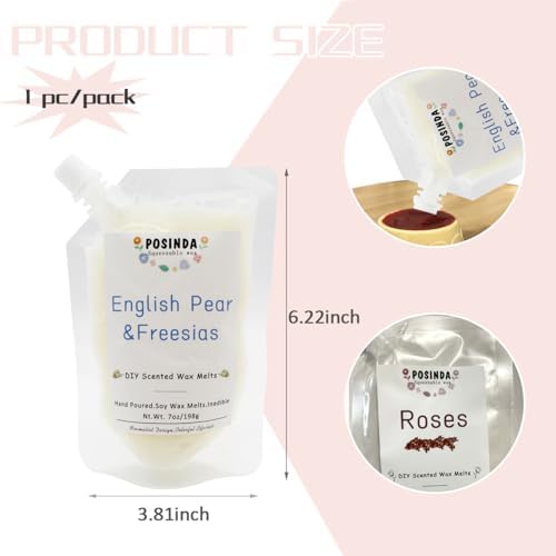 1pc 7oz English Pear Freesia Squeezable Wax Melts