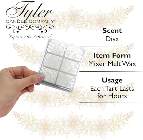 Tyler Candle Melts Diva Scent Set of 8 for Wax Warmers