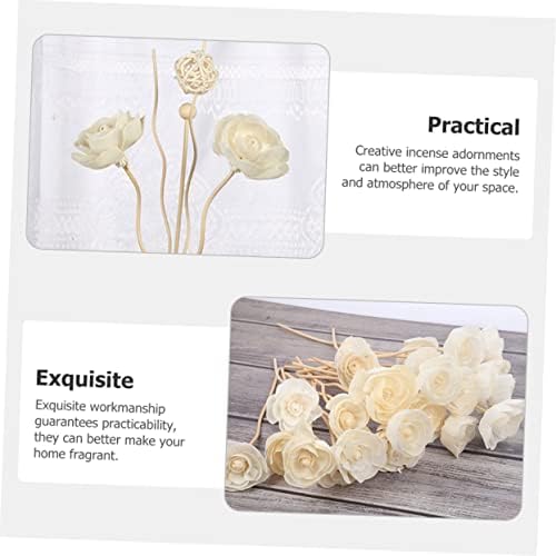 Healifty 5PCS Wicker Diffuser Sticks for Home Fragrance