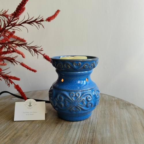 Hosley Blue Ceramic Electric Warmer 5 High