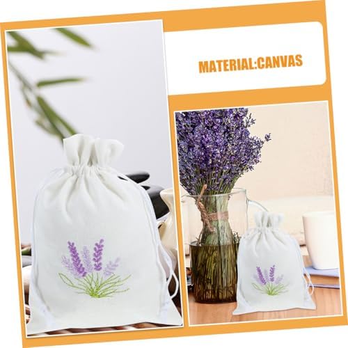 Zerodeko 4pc Lavender Sachet Bags Drawstring Pouches for Clothes