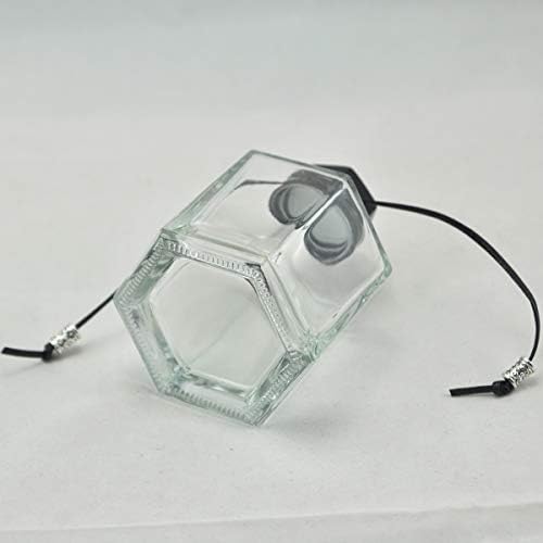 Set of 4 Hexagonal Glass Diffuser Bottles 120ml Black Cap 1