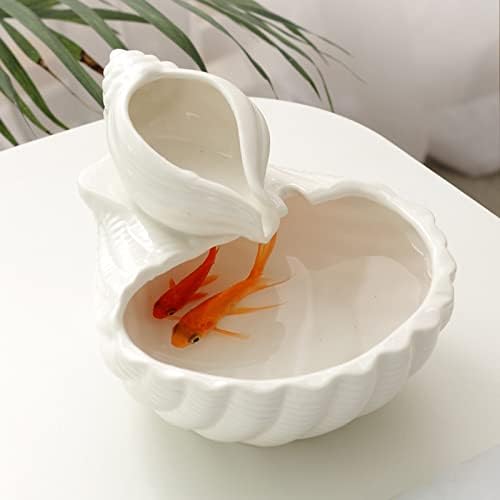 Green Ceramic Tabletop Fountain with Water Pump