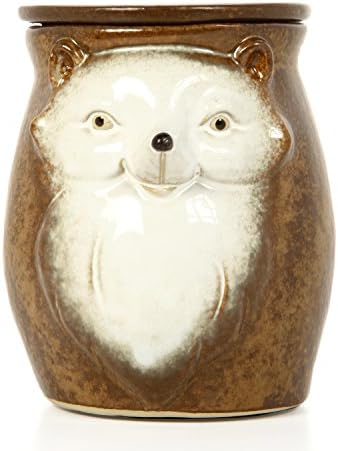 Hosley 5 Inch High Brown Woodland Animal Ceramic Electric Oil Warmer