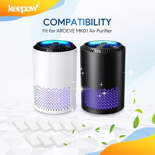 KEEPOW 50 Aroma Pads Replacement for AROEVE MK01 Air Purifier