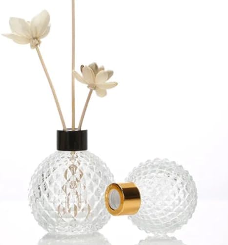 200ml Clear Glass Diffuser Bottle with Gold Cap
