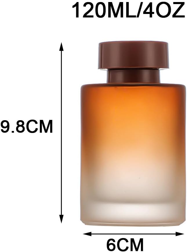 VASANA 120ML Empty Glass Diffuser Jar for Aromatherapy