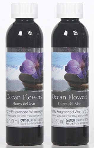 Hosley Ocean Flowers Warming Oils Set of 2 5oz Each