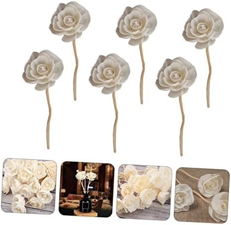 Wakauto 6pcs Rattan Aroma Diffuser Sticks for Essential Oil and Home Fragrance