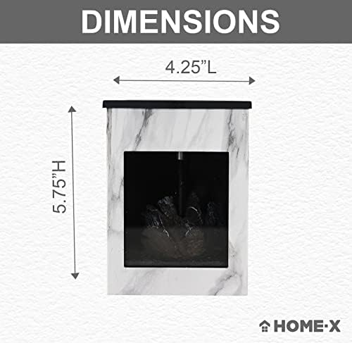 Home-X Glowing Fireplace Wax Warmer with Electric Flame