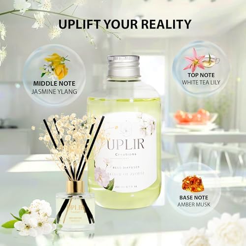 White Tea Jasmine Essential Oil Refill 67 OZ with 5 Sticks