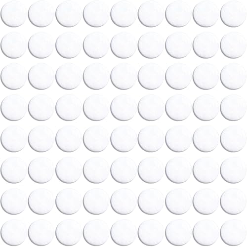 80pcs Unscented Aromatherapy Felt Pads for Car Diffuser - White