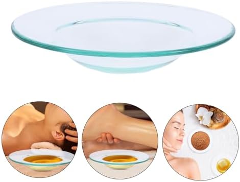HOMSFOU 2 Pc Wax Heater Liner Oil Warmer Dish