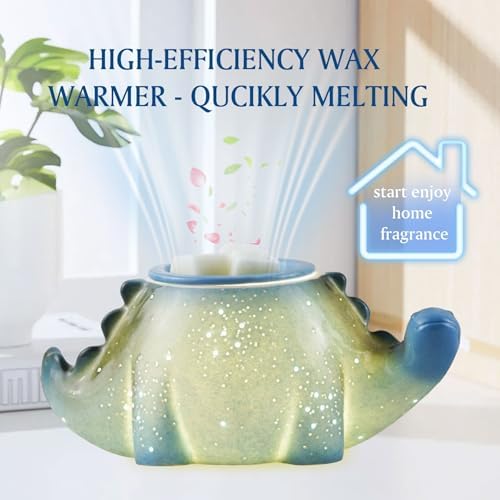 Cute Dinosaur Wax Warmer with 2 Liners and Bulbs