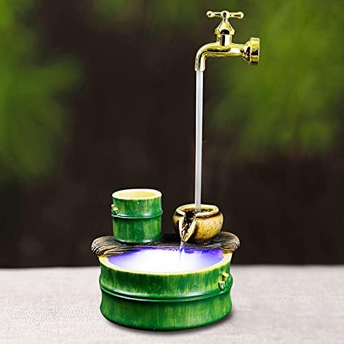 Relaxation Tabletop Fountain with LED Lights and Humidifier
