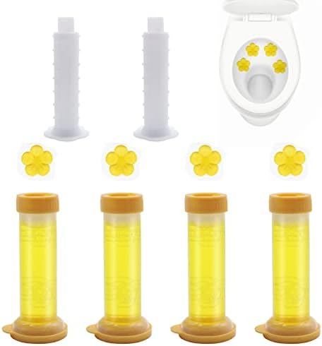 Flower Scent Toilet Gel Stamp Refills 4PCS
