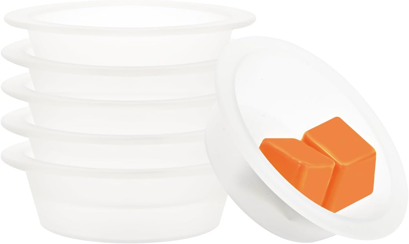 ASAWASA 6 Pcs Reusable Silicone Wax Melt Liners