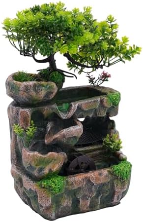 Waterfall Fountain Tabletop Ornament with LED Light