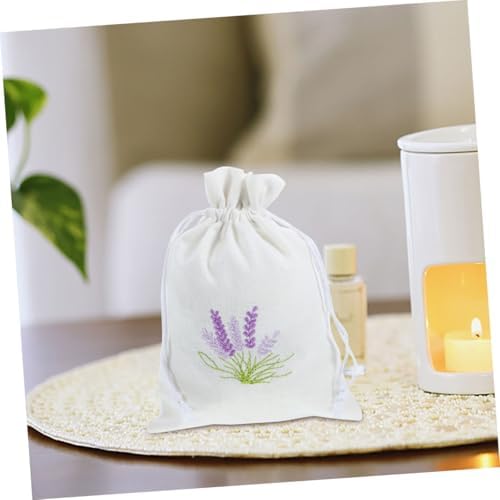 GLEAVI 4Pcs Lavender Drawstring Sachet Bags for Home Organizing