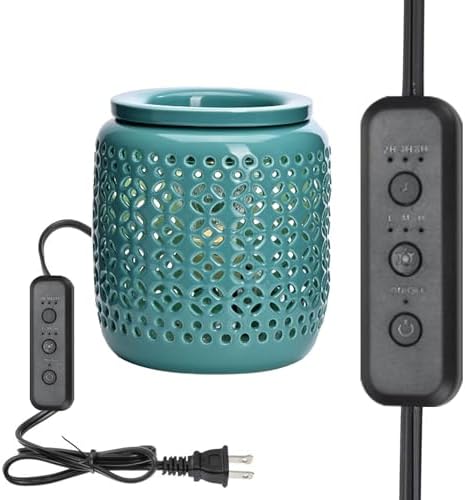 ASAWASA Ceramic Wax Melter with Timer and Light