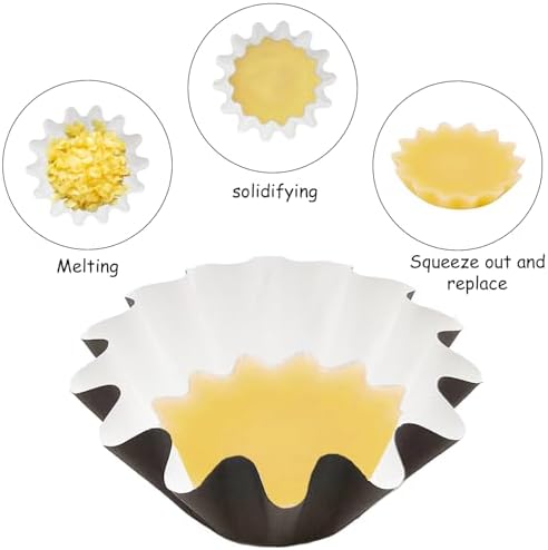 Jolbndcv 60 Pcs Leakproof Wax Melt Cups
