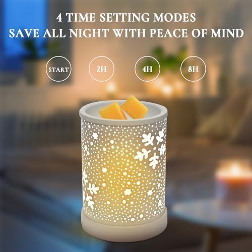2-in-1 Electric Wax Melter with Timer and 2 Bulbs