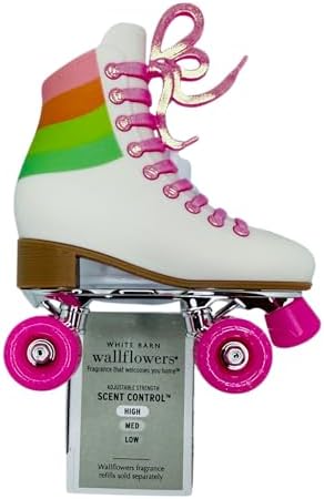 White Skate With Pink Wheels Adjustable Fragrance Plug