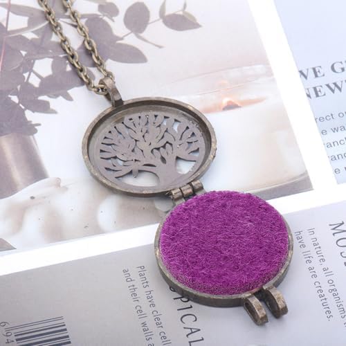GLEAVI Mini Diffuser Refill Pads Replacement Necklace Purple 100pcs